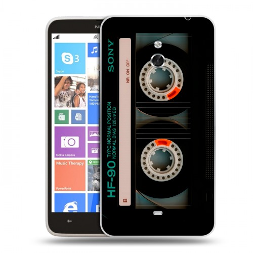 Дизайнерский пластиковый чехол для Nokia Lumia 1320 Кассета
