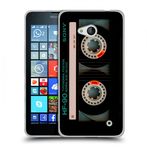 Дизайнерский пластиковый чехол для Microsoft Lumia 640 Кассета