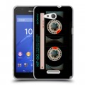 Дизайнерский пластиковый чехол для Sony Xperia E4g Кассета