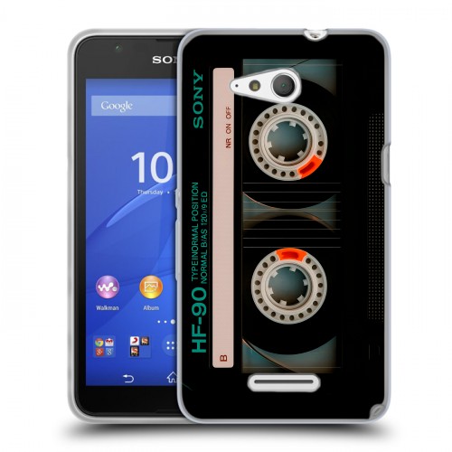 Дизайнерский пластиковый чехол для Sony Xperia E4g Кассета