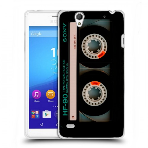 Дизайнерский пластиковый чехол для Sony Xperia C4 Кассета