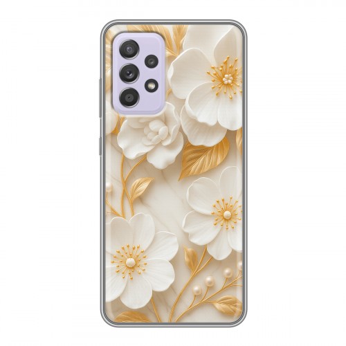 Дизайнерский силиконовый чехол для Samsung Galaxy A52 Цветы