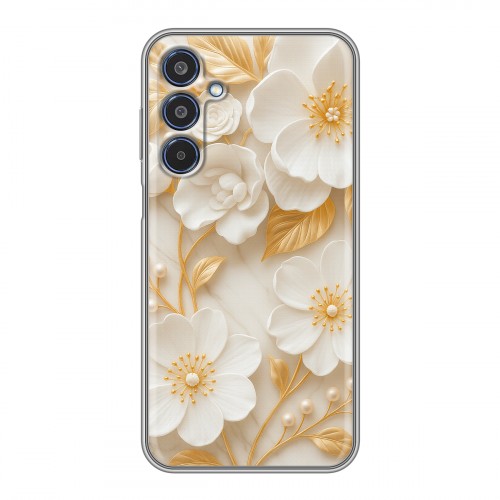 Дизайнерский силиконовый чехол для Samsung Galaxy M35 Цветы