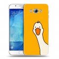 Дизайнерский пластиковый чехол для Samsung Galaxy A8 Утка