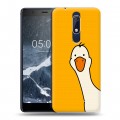 Дизайнерский пластиковый чехол для Nokia 5.1 Утка