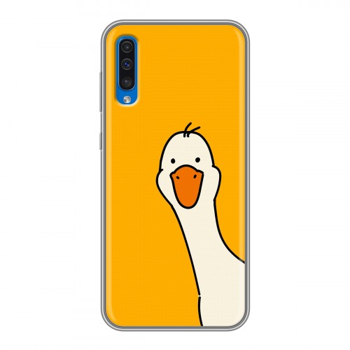 Дизайнерский силиконовый чехол для Samsung Galaxy A50 Утка