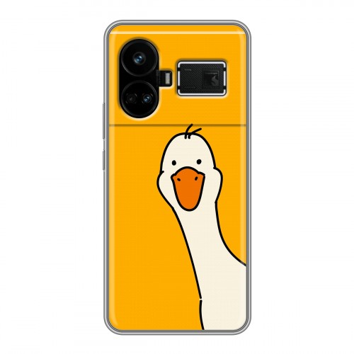 Дизайнерский силиконовый чехол для Realme GT5 Утка