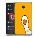 Дизайнерский пластиковый чехол для Nokia X Утка