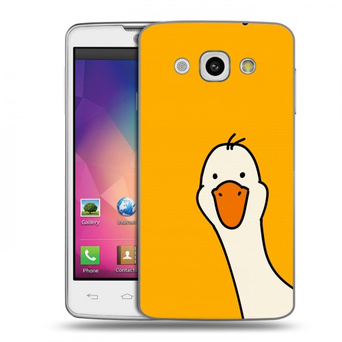 Дизайнерский пластиковый чехол для LG L60 Утка