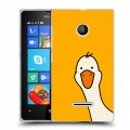 Дизайнерский пластиковый чехол для Microsoft Lumia 435 Утка