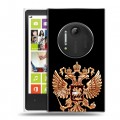 Дизайнерский силиконовый чехол для Nokia Lumia 1020 Герб России золотой