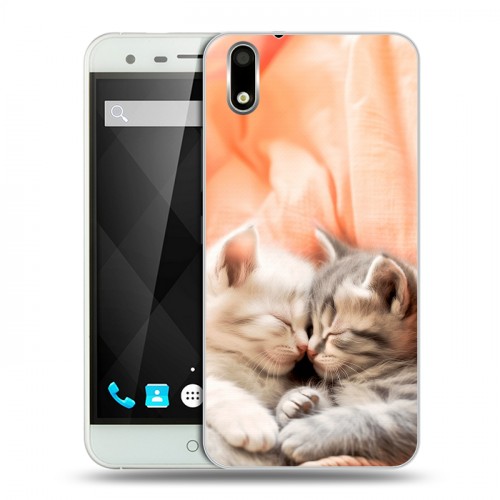 Дизайнерский пластиковый чехол для Ulefone Paris Котята