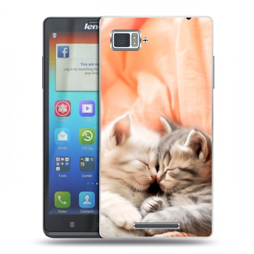 Дизайнерский пластиковый чехол для Lenovo Vibe Z Котята