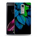 Дизайнерский пластиковый чехол для LG Class Листья и роса