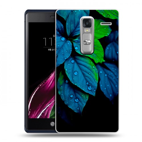 Дизайнерский пластиковый чехол для LG Class Листья и роса