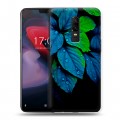 Дизайнерский пластиковый чехол для OnePlus 6 Листья и роса