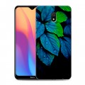 Дизайнерский пластиковый чехол для Xiaomi RedMi 8A Листья и роса