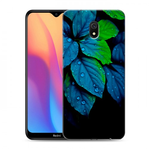Дизайнерский пластиковый чехол для Xiaomi RedMi 8A Листья и роса