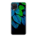 Дизайнерский силиконовый чехол для Samsung Galaxy A12 Листья и роса