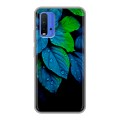 Дизайнерский силиконовый чехол для Xiaomi RedMi 9T Листья и роса