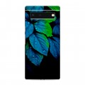 Дизайнерский силиконовый чехол для Google Pixel 6 Листья и роса