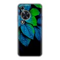 Дизайнерский силиконовый чехол для Huawei Nova Y72 Листья и роса