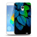 Дизайнерский пластиковый чехол для  Meizu MX3 Листья и роса