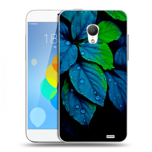 Дизайнерский пластиковый чехол для  Meizu MX3 Листья и роса