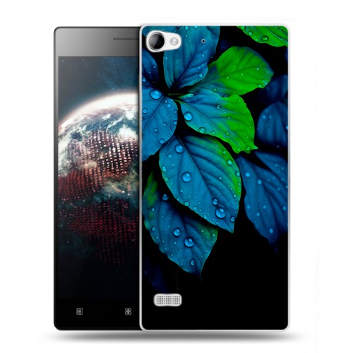 Дизайнерский пластиковый чехол для Lenovo Vibe X2 Листья и роса