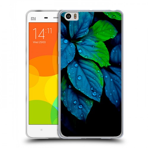 Дизайнерский пластиковый чехол для Xiaomi Mi Note Листья и роса