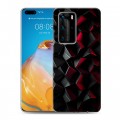 Дизайнерский пластиковый чехол для Huawei P40 Pro Абстракция