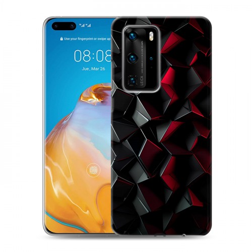 Дизайнерский пластиковый чехол для Huawei P40 Pro Абстракция