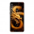 Дизайнерский силиконовый чехол для Lenovo K5 Pro Золотой дракон