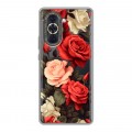 Полупрозрачный дизайнерский пластиковый чехол для Huawei Nova 10 Розы