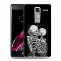 Дизайнерский пластиковый чехол для LG Class Поцелуй скелетов