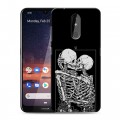 Дизайнерский силиконовый чехол для Nokia 3.2 Поцелуй скелетов