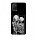 Дизайнерский пластиковый чехол для Samsung Galaxy A02s Поцелуй скелетов
