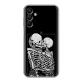 Дизайнерский силиконовый чехол для Samsung Galaxy A15 Поцелуй скелетов