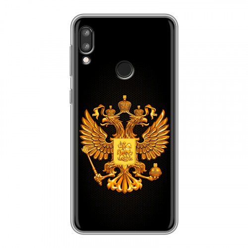 Дизайнерский силиконовый чехол для Lenovo K5 Pro Герб России желтый