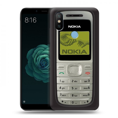 Дизайнерский силиконовый чехол для Xiaomi Mi A2 Ретро Нокия