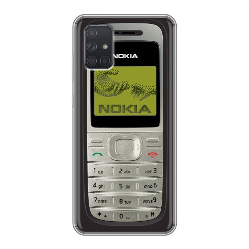 Дизайнерский силиконовый чехол для Samsung Galaxy A71 Ретро Нокия