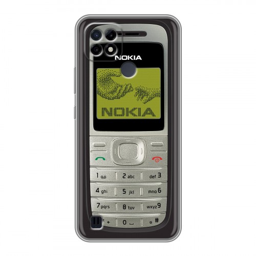 Дизайнерский силиконовый чехол для Realme C21 Ретро Нокия