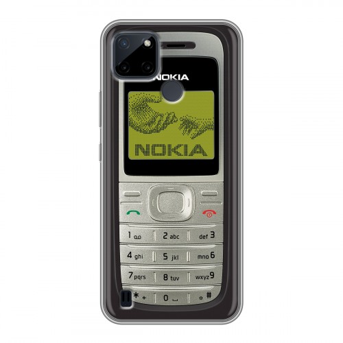 Дизайнерский силиконовый чехол для Realme C21Y Ретро Нокия