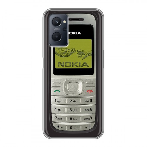 Дизайнерский силиконовый чехол для Realme 9i Ретро Нокия