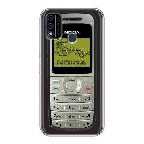 Дизайнерский силиконовый чехол для Itel A48 Ретро Нокия