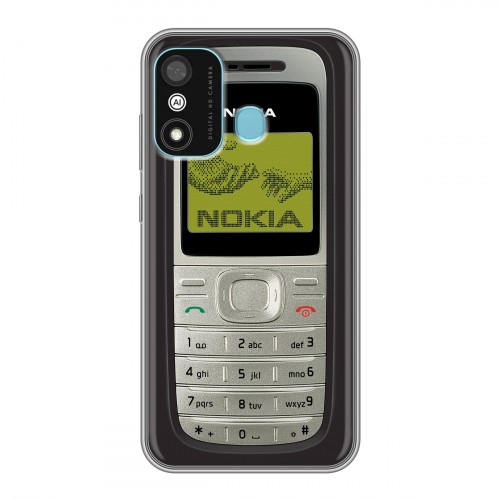 Дизайнерский силиконовый чехол для Itel A27 Ретро Нокия