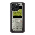 Дизайнерский силиконовый чехол для Iphone 15 Pro Ретро Нокия