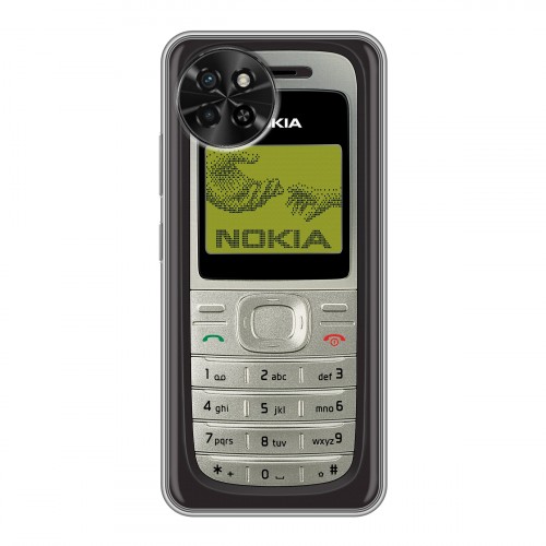 Дизайнерский силиконовый чехол для Itel S23 Ретро Нокия