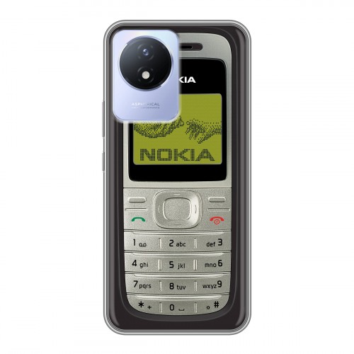 Дизайнерский силиконовый чехол для Vivo Y11 (2023) Ретро Нокия