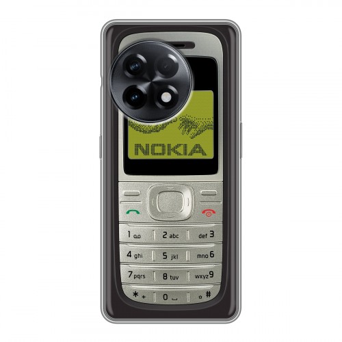 Дизайнерский силиконовый чехол для OnePlus 11R Ретро Нокия
